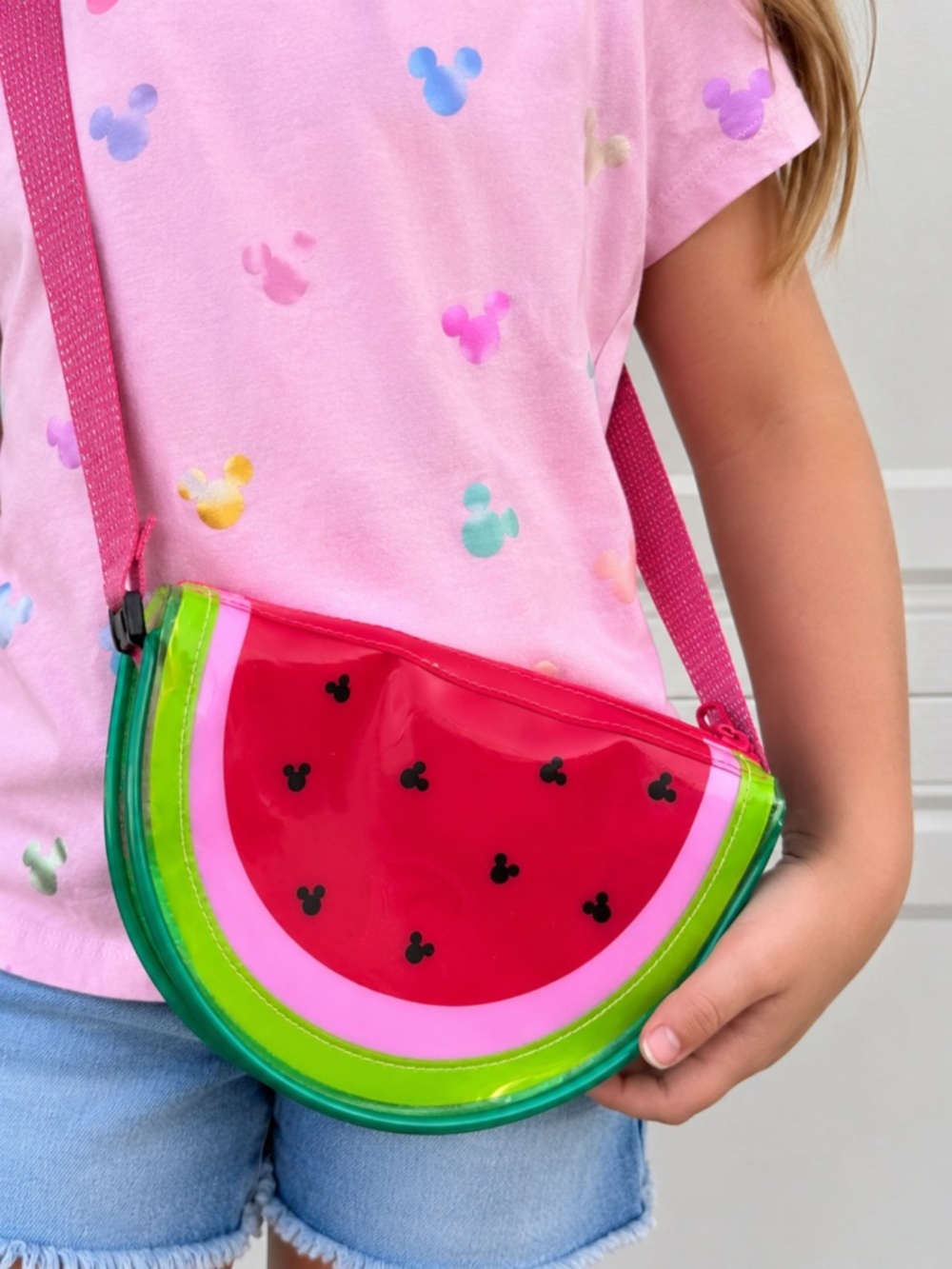 KIDS Disney Mickey Mouse Watermelon Slice Crossbody Bag 🍉
